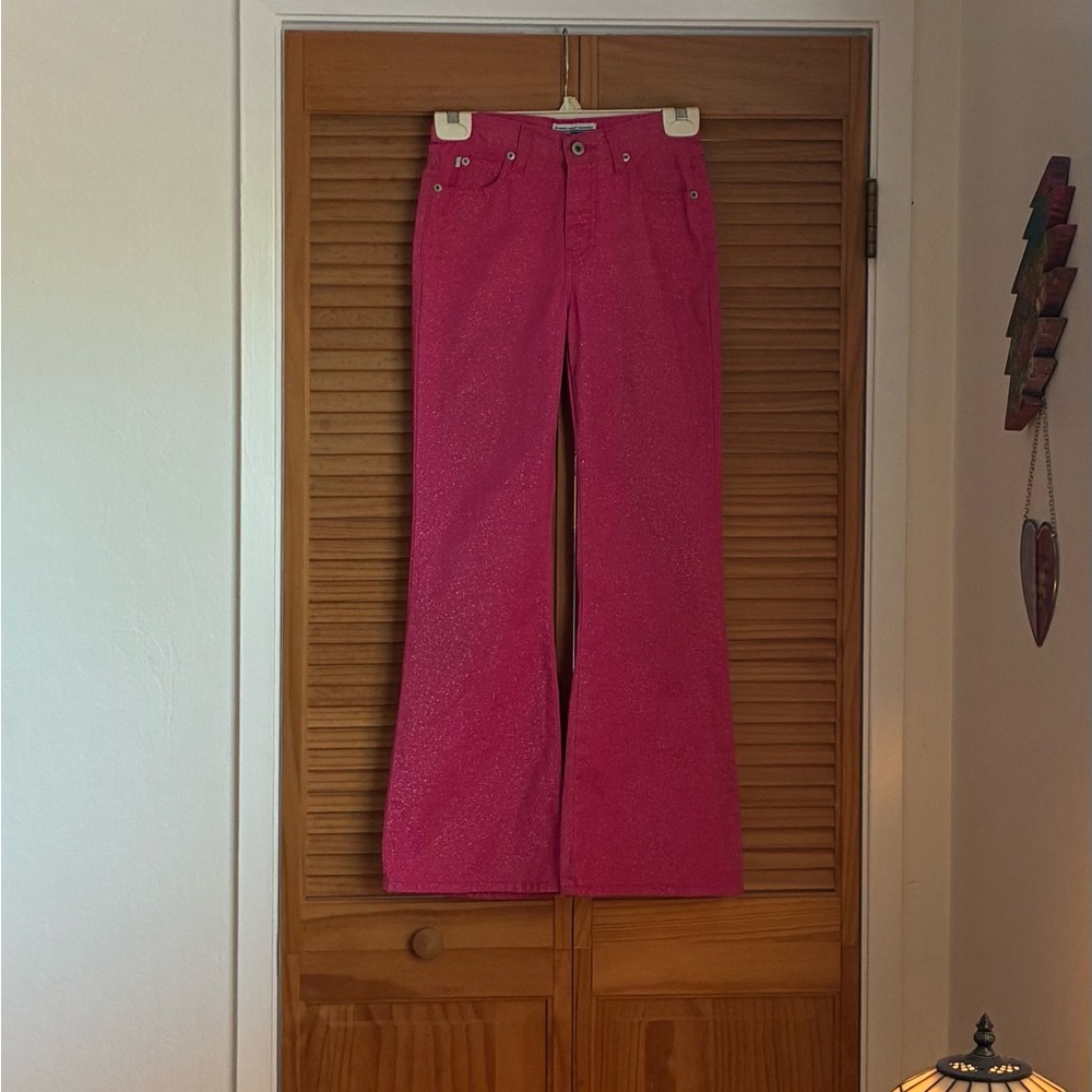 Limited Too Vintage Y2K Bright Pink Flared Jeans